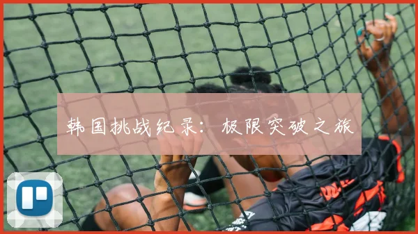 韩国挑战纪录：极限突破之旅